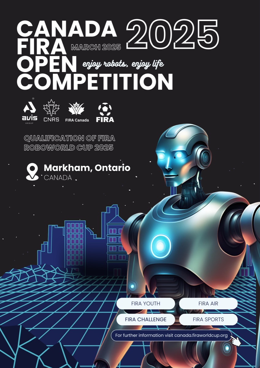 Canada FIRA Open Competition 2025 poster — Markham, Ontario